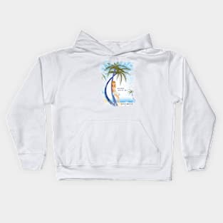 Kickin back on paradise Kids Hoodie